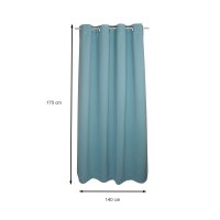 Verdunkelungsvorhang Ösen Vorhang 135x175 blickdicht Blackout Gardine
