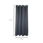 Verdunkelungsvorhang Ösen Vorhang 135x175 blickdicht Blackout Gardine
