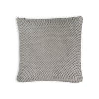 Kissenbezug 80x80 cm taupe Kissenhülle 3D Waben...