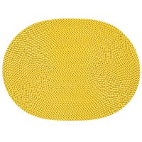 Tischset oval honig 33x45 cm Basket Platzset abwaschbar...