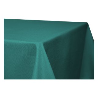 Tischdecke 135x200 cm petrol eckig beschichtet Leinenoptik wasserabweisend Lotuseffekt