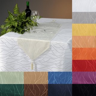 Tischläufer Damast Streifen Tischband modern Tischdecke Mitteldecke -, 6,90 €
