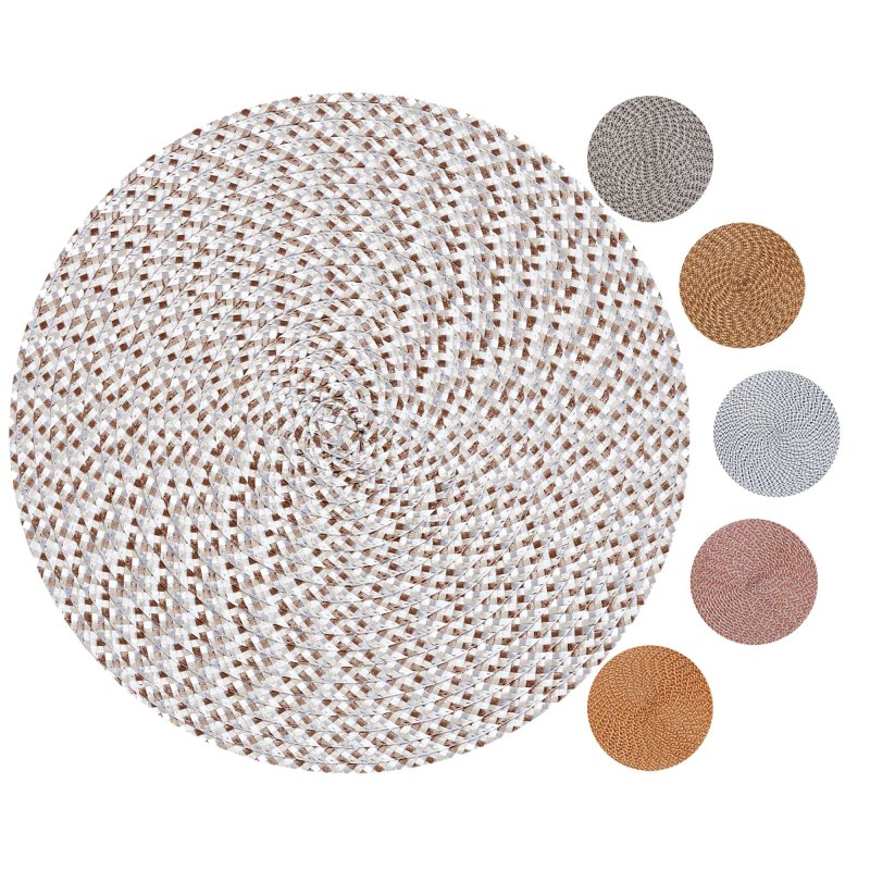 Tischset rund 38 cm Ø Mandala Platzset abwaschbar Platzdeckchen geflo, 6,95 €