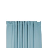 Verdunklungsgardine Blackout Kräuselband Vorhang 135 x 245 Gardine himmelblau