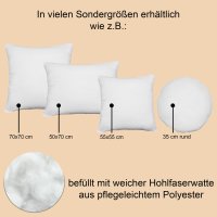 4er Pack Füllkissen Microfaser Kissenfüllung Kopfkissen Dekokissen Sofakissen