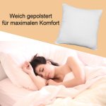 4er Pack Füllkissen Microfaser Kissenfüllung Kopfkissen Dekokissen Sofakissen