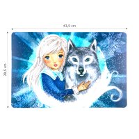 Kinder Platzset "Eisprinzessin" Moderne Platzmatte im winterlichen Design