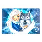Kinder Platzset "Eisprinzessin" Moderne Platzmatte im winterlichen Design