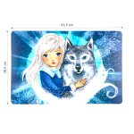 Kinder Platzset "Eisprinzessin" Moderne Platzmatte im winterlichen Design