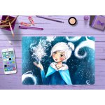 Kinder Platzset "Eisprinzessin" Moderne Platzmatte im winterlichen Design