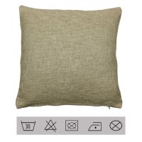 Hochwertige Kissenhülle Leinenoptik 40x40 50x50 cm Kissenbezug Sofakissen 2er Set