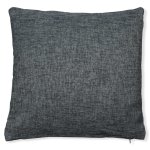 Hochwertige Kissenhülle Leinenoptik 50 x 50 cm Grau Kissenbezug Sofakissen 2er Set