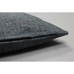 Hochwertige Kissenhülle Leinenoptik 50 x 50 cm Grau Kissenbezug Sofakissen 2er Set