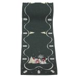 Weihnachten Tischläufer 35 x 170 cm Tischdecke mit Stickerei Weihnachtsdeko Leinenoptik