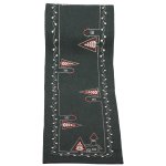 Weihnachten Tischläufer 35 x 170 cm Tischdecke mit Stickerei Weihnachtsdeko Leinenoptik