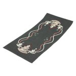 Tischläufer 40 x 90 cm Weihnachten Tischdecke mit Stickerei Weihnachtsdeko Leinenoptik
