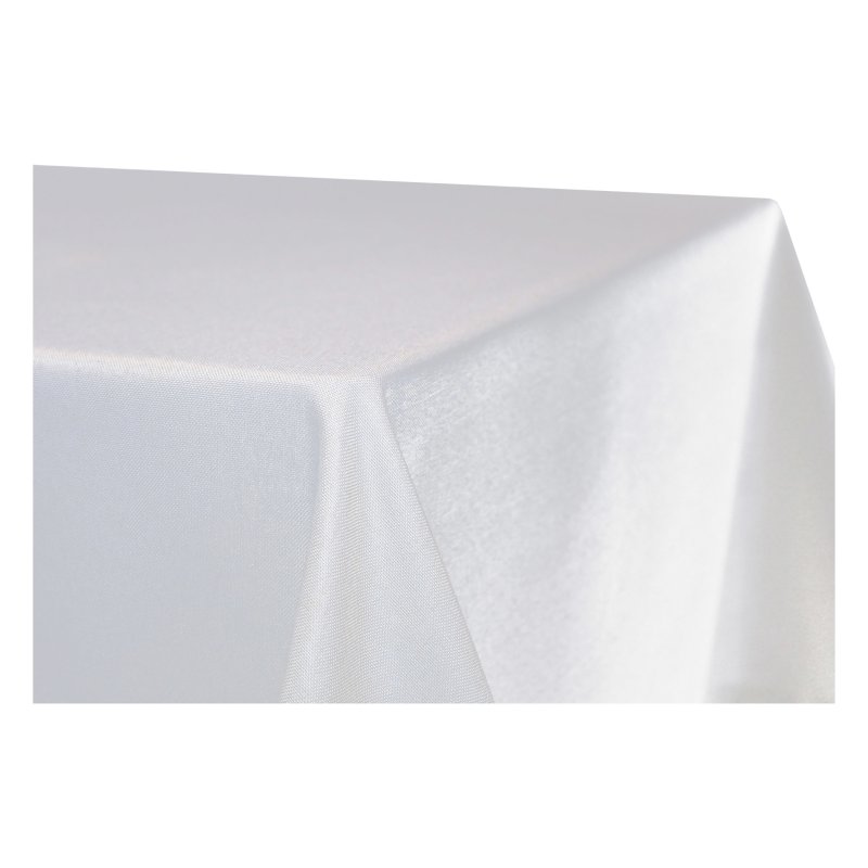 Tischdecke fleckenabweisend Leinenoptik Weiß 110x160 cm eckig bügelfr, 17,95 €