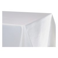 Tischdecke fleckenabweisend Leinenoptik Weiß...