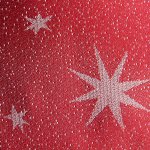 Tischdecke 110x140 cm Lurex Sterne Weihnachten Tischwäsche glänzend weihnachtlich
