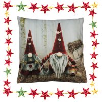 Kissenbezug 40x40 cm Weihnachten Kissen Deko Samt Weich Kissenhülle Dekokissen
