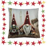 Kissenbezug 40x40 cm Weihnachten Kissen Deko Samt Weich Kissenhülle Dekokissen