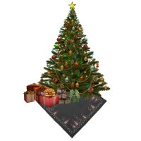 Tischdecke Weihnachten 85x85 cm Leinenoptik Tischdecken Advent