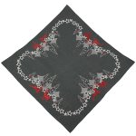 Tischdecke Weihnachten Stickerei Weihnachtsdeko Leinenoptik Mitteldecke Advent