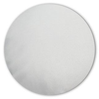 Kissenbezug rund 80 cm weiß Leinenoptik Kissenhülle Struktur Deko Kissen