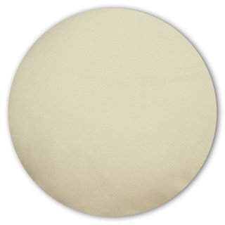 Kissenbezug rund 80 cm ecru Leinenoptik Kissenhülle Struktur Deko Kissen