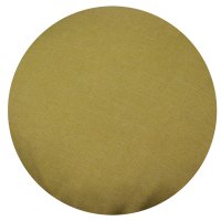 Kissenbezug rund 80 cm gelb Leinenoptik Kissenhülle...