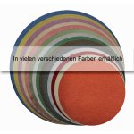 Kissenbezug rund 80 cm gelb Leinenoptik Kissenhülle Struktur Deko Kissen