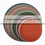 Kissenbezug rund 80 cm terracotta Leinenoptik Kissenhülle Struktur Deko Kissen
