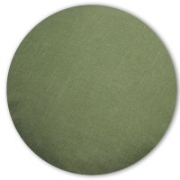 Kissenbezug rund 80 cm grün hell Leinenoptik...