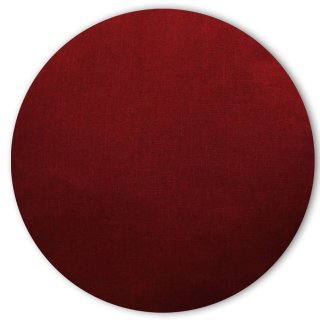 Kissenbezug rund 80 cm bordeaux Leinenoptik Kissenhülle Struktur Deko Kissen