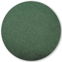 Kissenbezug rund 80 cm grün dunkel Leinenoptik...