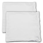 2er Set Kissen Inlett 60x60 cm ohne Füllung 100% Mikrofaser weiß Reißverschluss Kissenhülle