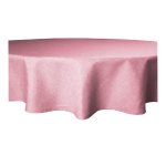 Tischdecke rund 140 cm altrosa Leinenoptik Lotuseffekt Tischwäsche Wasserabweisend