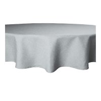 Tischdecke rund 160 cm silber Leinenoptik Lotuseffekt...