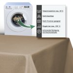 Tischdecke eckig Leinenoptik Lotuseffekt Tischwäsche Wasserabweisend