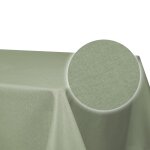 Tischdecke rechteckig 110x220 cm hellgrün Leinenoptik Lotuseffekt Tischwäsche