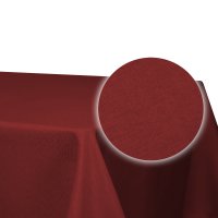 Tischdecke rechteckig 110x220 cm bordeaux Leinenoptik Lotuseffekt Tischwäsche