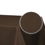 Tischdecke quadratisch 160x160 cm braun Leinenoptik Lotuseffekt Tischwäsche