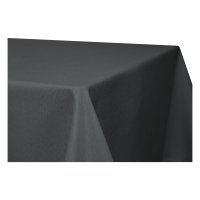 Tischdecke rechteckig 130x160 cm anthrazit Leinenoptik...