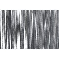 Fadenvorhang grau T&uuml;rvorhang 140x250 cm uni Vorhang...