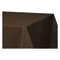 Tischdecke rechteckig 130x340 cm braun Leinenoptik Lotuseffekt Tischwäsche
