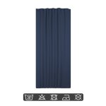 Verdunklungsvorhang navy blau 295x245 cm Kräuselband extra breit Vorhang Gardine