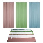 Verdunklungsvorhang navy blau 295x245 cm Kräuselband extra breit Vorhang Gardine