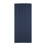 Verdunkelungsvorhang Kräuselband 140 x 245 cm Navy Blau Vorhang blickdicht abdunkelnd Gardine wärmeisolierend