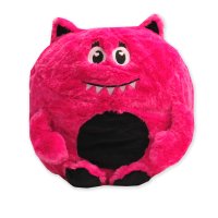 Monster Kuschelkissen Plüsch Kinder Kissen in Pink...
