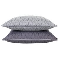 Kissenbezug Outdoor 40x40 cm Jacquard meliert wetterfest Kissenhülle witterungsbeständig Garten